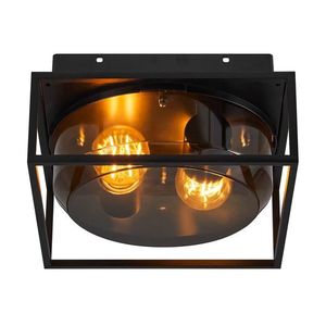 Nordlux Černé venkovní stropní svítidlo Griffin pro žárovku 2x E27 2218126047 obraz