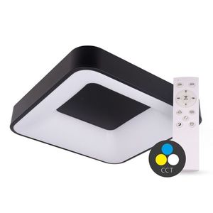 T-LED SMART TUYA Černé LED stropní svítidlo hranaté 400x400mm 32W CCT s DO 105560 obraz