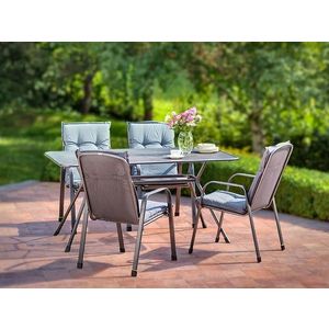 Marimex | Zahradní stůl Tavio 160 cm + 4x pevné křeslo Savoy Basic | 11640036 obraz