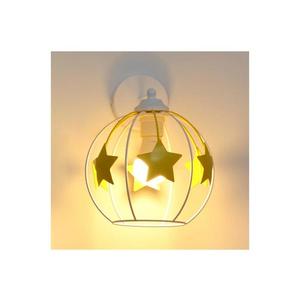 Dětská nástěnná lampa STARS 1xE27/15W/230V žlutá/bílá obraz