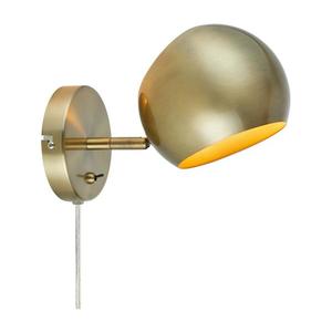 Markslöjd Markslöjd 108754 - Nástěnná lampa EDGAR 1xE14/40W/230V zlatá obraz