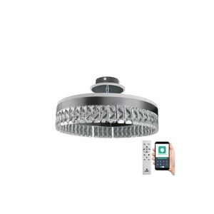 LED Stmívatelný přisazený lustr LED/75W/230V 3000-6500K chrom + dálkové ovládání obraz
