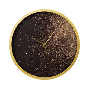 ArtFir Dekorativní hodiny 20 | černá/zlatá 60 cm obraz