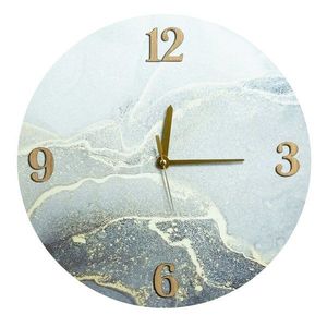 ArtFir Dekorativní hodiny 30 | stříbrná 60 cm obraz