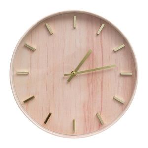 ArtFir Dekorativní hodiny 40 | růžová 30 cm obraz