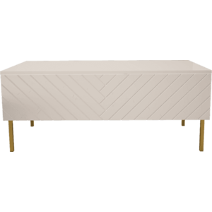 ArtSft Konferenční stolek LALO | bílá lesklá obraz