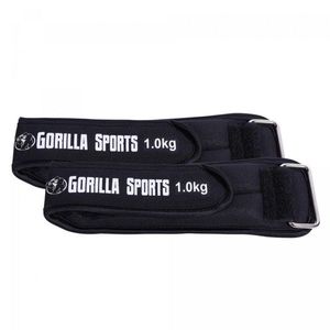 Gorilla Sports Zátěžové manžety, černé, 2 x 2 kg obraz