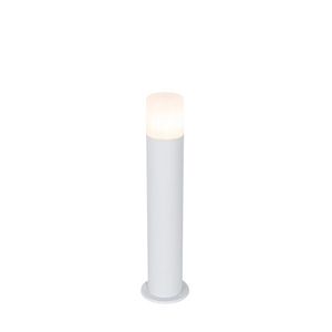 Venkovní stojací lampa bílá s opálovým stínidlem 50 cm - Odense obraz