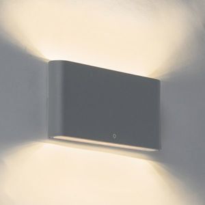 Venkovní nástěnné svítidlo tmavě šedé 17, 5 cm včetně LED IP65 - Batt obraz
