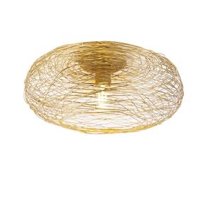 Designové stropní svítidlo zlatý ovál - Sarella obraz