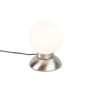 Designová stolní lampa ocelová stmívatelná včetně LED - Majestic obraz
