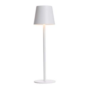 Venkovní stolní lampa bílá včetně LED s dotykovým stmívačem dobíjecí - Maham obraz