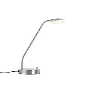 Moderní stolní lampa ocelová včetně LED - Eva obraz