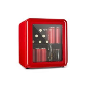 Klarstein PopLife 48, lednice na nápoje, 48 l, 0-10 °C, retro design, červená obraz