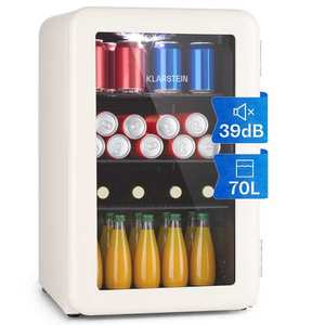 Klarstein PopLife 70, lednice na nápoje, 70 l, 0-10°C, retro design, LED obraz