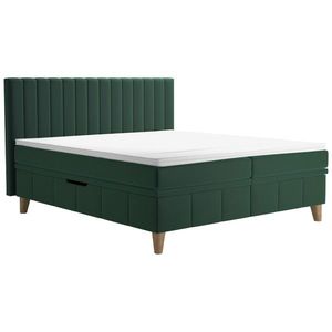 Manželská postel s matracemi Vivien, 180x200, Tmavě Zelená obraz