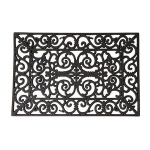 DekorStyle Dekorativní gumová rohožka Victoriana 60x40 cm černá obraz