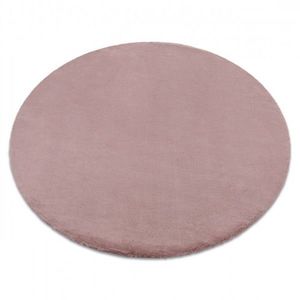 Dywany Lusczow Kulatý koberec BUNNY růžový, velikost kruh 100 obraz