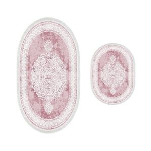 L'essentiel Sada 2 kusů koupelnových podložek Orient Ornamental Powder růžová obraz