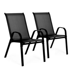 MODERNHOME Sada 2 zahradních židlí PRODUS černá obraz