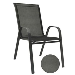 Kontrast Zahradní židle MAJORKA 55 x 65 x 90 cm černá obraz