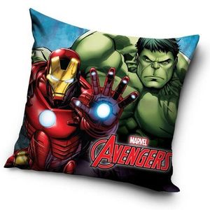 Carbotex Povlak na polštářek Avengers Hulk a Iron-Man, 40 x 40 cm obraz