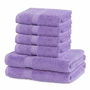 DecoKing Sada ručníků a osušek Marina světle fialová, 4 ks 50 x 100 cm, 2 ks 70 x 140 cm obraz