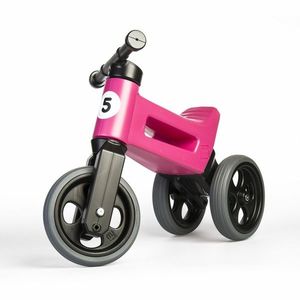Teddies Odrážedlo Funny wheels Rider Sport 2v1, růžová obraz