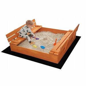Sand Tropic Dřevěné pískoviště s lavičkami 120x120cm impregnované obraz