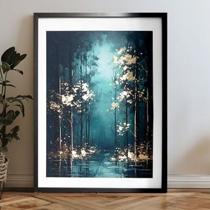 Nástěnný plakát s EXTRA efektem - Mystic Trees obraz
