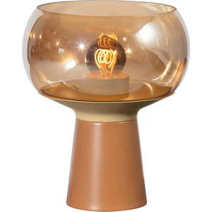Oranžová kovová stolní lampa BePureHome, výška 28 cm obraz