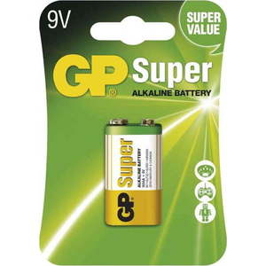 Alkalická baterie EMOS GP Super 9V obraz