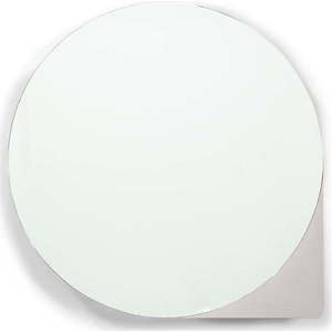 Šedo-béžová kovová závěsná koupelnová skříňka se zrcadlem 35x35 cm Sonnet – Spinder Design obraz