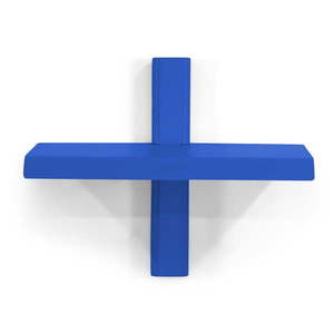 Modrá kovová police 28 cm Hola – Spinder Design obraz