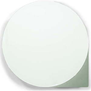 Zeleno-šedá kovová závěsná koupelnová skříňka se zrcadlem 35x35 cm Sonnet – Spinder Design obraz