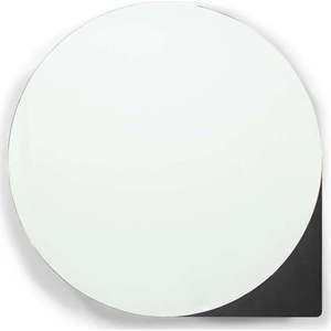 Černá kovová závěsná koupelnová skříňka se zrcadlem 35x35 cm Sonnet – Spinder Design obraz