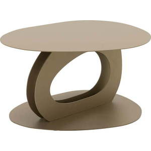Béžový kovový konferenční stolek 55x66 cm Tonda – Spinder Design obraz