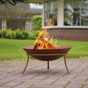 Zahradní přenosné ohniště rezavá Dekorhome obraz