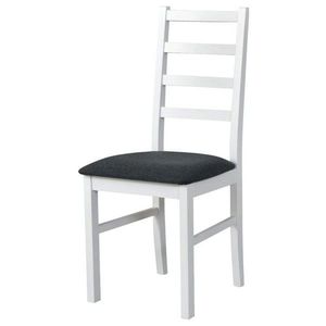 Jídelní židle NILA 8 bílá/černá obraz