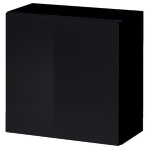 Závěsná skříňka MATCH 3 černá/černá vysoký lesk obraz