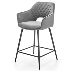 Barová židle SCH-107 šedá/černá obraz