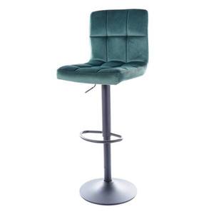 Barová židle SIGC-105 zelená/černá obraz