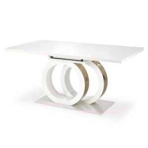 Jídelní stůl GOLORDU bílá/zlatá obraz