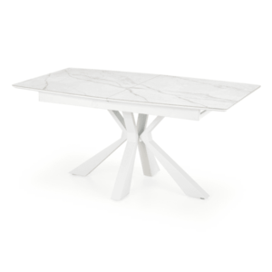 Jídelní stůl VAVOLDA bílý mramor/bílá obraz