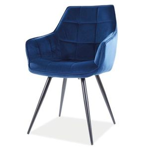 Jídelní židle LALAO modrá/černá obraz