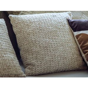 Dekorační polštář Cushion Elliot 45x45 cm, pletený béžový obraz