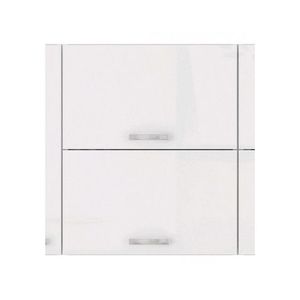 Horní kuchyňská skříňka Bianka 60GU, 60 cm, bílý lesk obraz