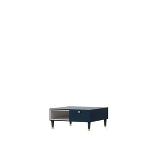 Konferenční stolek YRANI 1S, modrá/bílá obraz