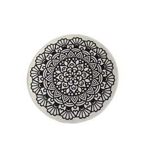 L'essentiel Koupelnový kobereček Kozzy 100 cm bílo-černý obraz