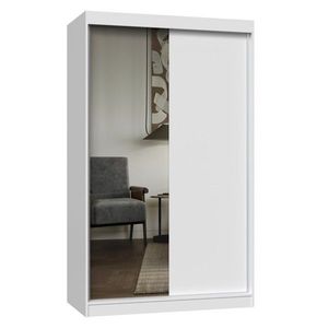 TP Living Šatní skříň IGA se zrcadlem 120 cm bílá obraz